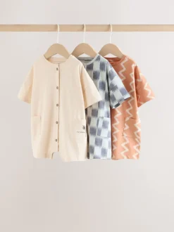Next À boutons imprimés neutres ening - Barboteuse Jersey Baby 3 Pack Online