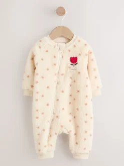 Next À pois - Heavyweight Fleece Bébé Combinaison de nuit Hot