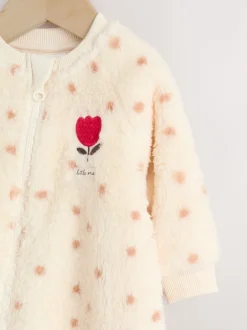 Next À pois - Heavyweight Fleece Bébé Combinaison de nuit Hot