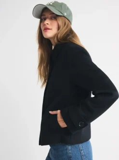 Abercrombie & Fitch Vestes courte boutonné en laine Online