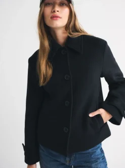 Abercrombie & Fitch Vestes courte boutonné en laine Online