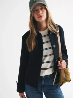 Abercrombie & Fitch Vestes courte boutonné en laine Online