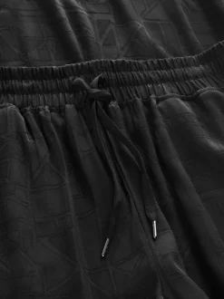 Next Abstrait noir - Pyjamas débardeur en viscose Outlet