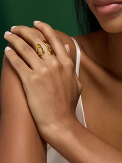 Accessorize Bague réglable en acier inoxydable New