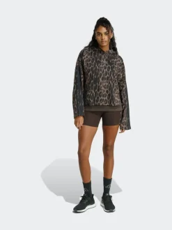 adidas Seasonal Essentials Sweat à capuche en French terry imprimé Léopard avec 3Rayures Online