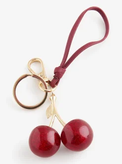 Aela Rouge breloque sac à cerises pailletées Sale