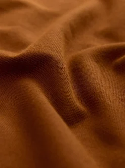 Next - Ajustement régulier - Polo Manches courtes Pique Ambre orange Clearance