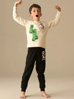 Angel & Rocket pyjama Minecraft Henley New