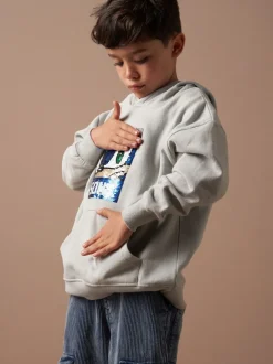 Angel & Rocket Sonic Sequin 100% Coton Sweat-shirt à capuche Clearance