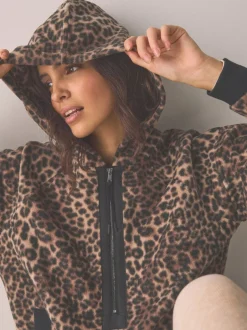 Next animal - Polaire en peau de mouton à demi-fermeture éclair