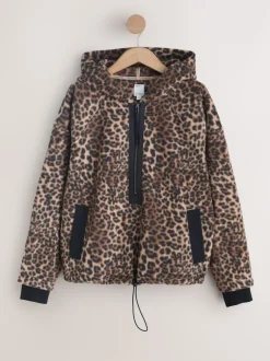 Next animal - Polaire en peau de mouton à demi-fermeture éclair