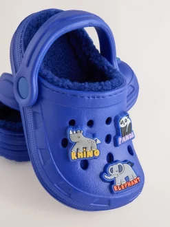 Next Animal bleu - Sabots chaussons doublés chauds Sale