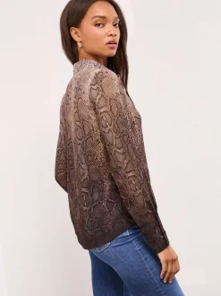 Lipsy Animal brun - Chemises imprimées en mousseline Best