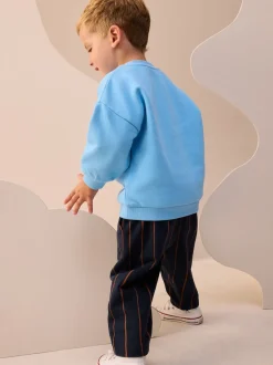 Next - Ensemble Sweatshirt et Joggers Rayure (3mths-7yrs) Animal de ferme bleu Sale
