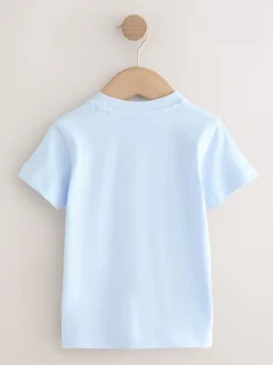 Next Animal de la mer bleu marine - Lot de 3 t-shirts appliqués à manches courtes (3mois7ans) Outlet