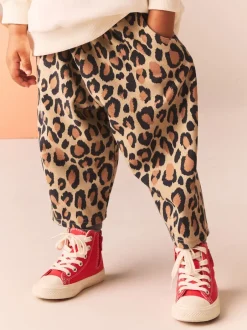 Next - Pantalons Coupe ballon texturés (3mths-7yrs) Animal Léopard Imprimé Clearance