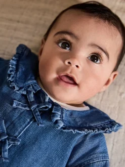Next Animal neutre - Ensemble bébé veste en jean, haut et leggings 3 pièces (0mois-2ans) Outlet