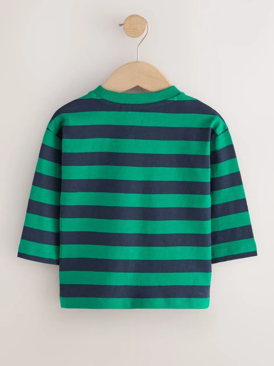 Next - Lot de 5 T-shirts à manches longues (3mois -7ans) Animaux multicolores brillants Online