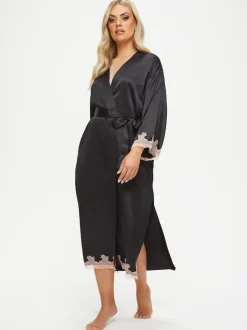 Ann Summers Satin Sorella Maxi Robe Dressing Gown Discount