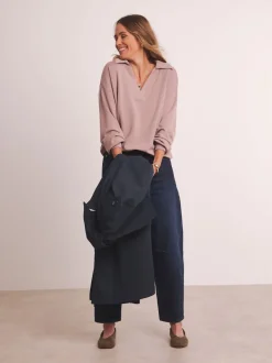 JD Williams Anthology By Sweat-shirt haut de gamme en modal côtelé à col haut Online