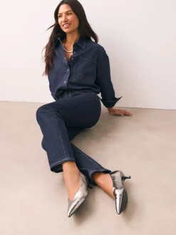 Next Anthracite - Chaussures à talons Kitten heel à bout pointu Discount