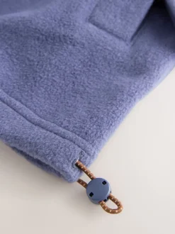 Next Apres bleu - Pull en polaire à demi-fermeture éclair Clearance