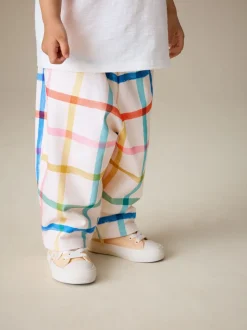 Next Arc-en-ciel à carreaux - Pantalon jambe Barrel (3mois-7ans) Discount