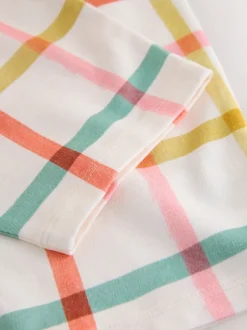 Next Arc-en-ciel à carreaux - Pantalon jambe Barrel (3mois-7ans) Discount