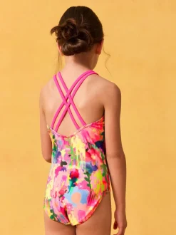 Next - Maillot de bain à double bretelle (3-16yrs) Arc-en-ciel Hot