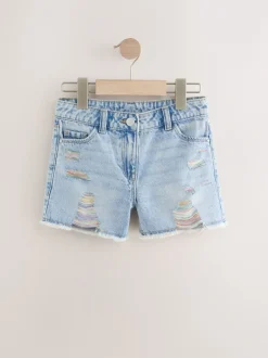Next Arc-en-ciel - 100Shorts en coton % Frayed Edge Distressed (3-16yrs) Clearance