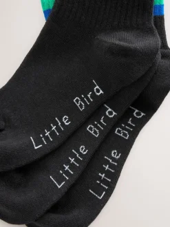 Little Bird by Jools Oliver Arc-en-ciel lumineux - Lot de 3 paires de chaussettes à tube Little Bird de Jools Oliver rayées Hot