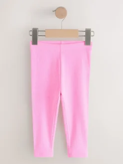 Next Arc-en-ciel pastel - Lot de 5 leggings côtelés (3mois-7ans) Clearance