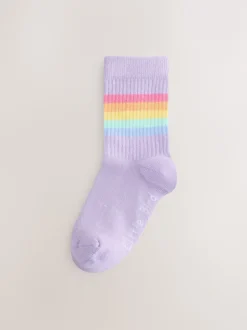 Little Bird by Jools Oliver Arc-en-ciel pastel - Lot de 6 paires de chaussettes à rayures Online