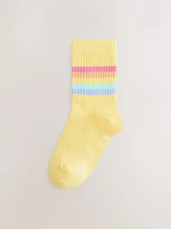 Little Bird by Jools Oliver Arc-en-ciel pastel - Lot de 6 paires de chaussettes à rayures Online