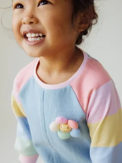 Next Arc-en-ciel pastel - Robe en jean raglan (3 mois-8 ans) Sale