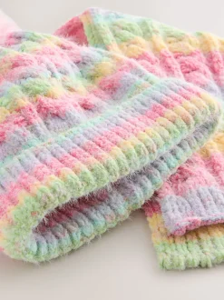 Next Arc-en-ciel rose - Ensemble bonnet et snood (1-13ans) Hot