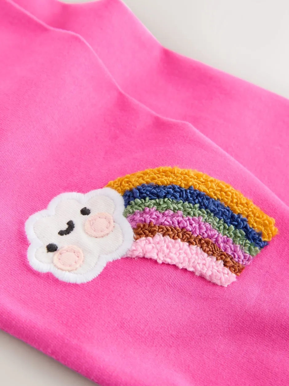 Next Arc-en-ciel rose motif nuage - Legging orné de genoux (3mois à7ans)