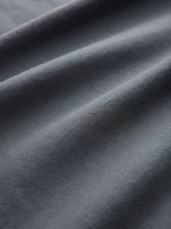 Next - Ajustement régulier - T-shirt Essential Col rond en coton Ardoise Gris Discount