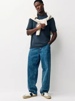 Next - T-shirt épais doux au toucher élégant Ardoise Gris