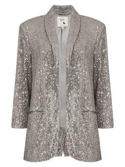 Yumi Argent - Blazer Sequin avec poches Hot