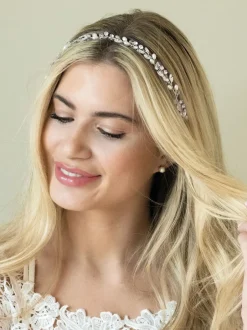 Ivory & Co Argent - Ivoire & Co Bohème Vigne à cheveux cristaux et perles Clearance