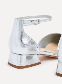 Linzi Argent - talons larges Dolly à petit talon Online