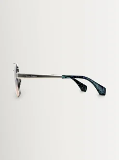 Vivienne Westwood Argent - Lunettes de soleil Cowboy VW5100 400 brillants Outlet