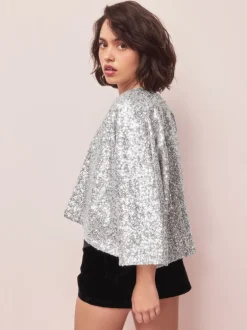 Next Argent - Veste à sequins Online