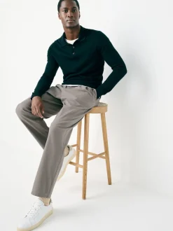 Next argile - Pantalons chinos extensibles à double pli Best