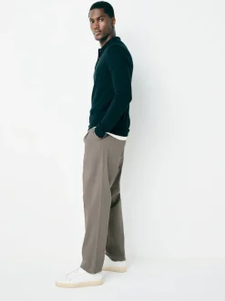 Next argile - Pantalons chinos extensibles à double pli Best