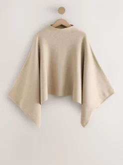 Next Avoine - Poncho cape en maille fine