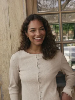 self. Avoine - soi-même. Pyjama côtelé boutonné Clearance