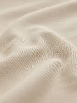 Next - Ajustement régulier - Polo à manches longues en piqué Avoine écru Discount