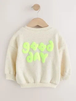 Next Avoine Nep Good Day - Sweat à col ras du cou (3mths-7yrs) New
